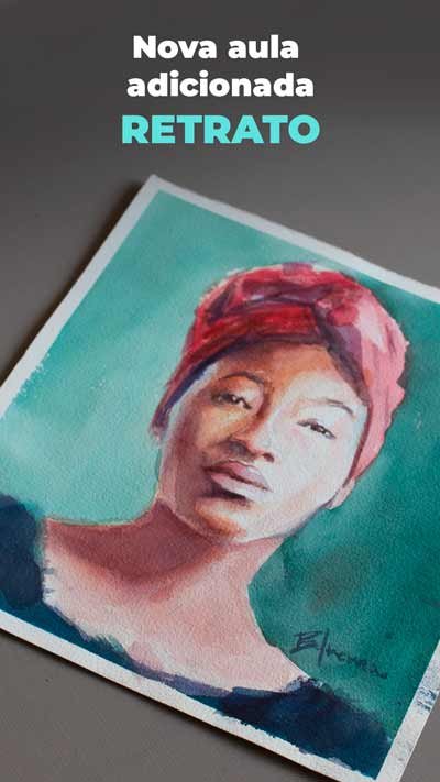 Retrato em Aquarela